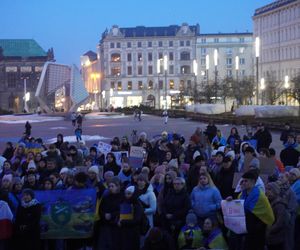 Manifestacja w trzecią rocznicę wybuchu wojny w Ukrainie