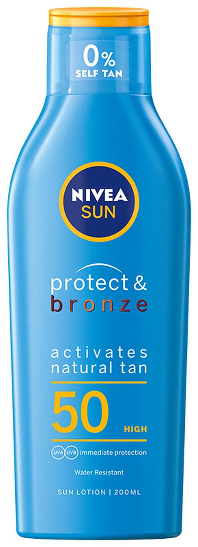 NIVEA SUN Protect&Bronze Balsam aktywujący opaleniznę SPF 50