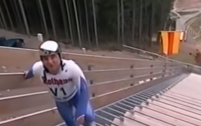 Robert Makłowicz na skoczni w Niemczech