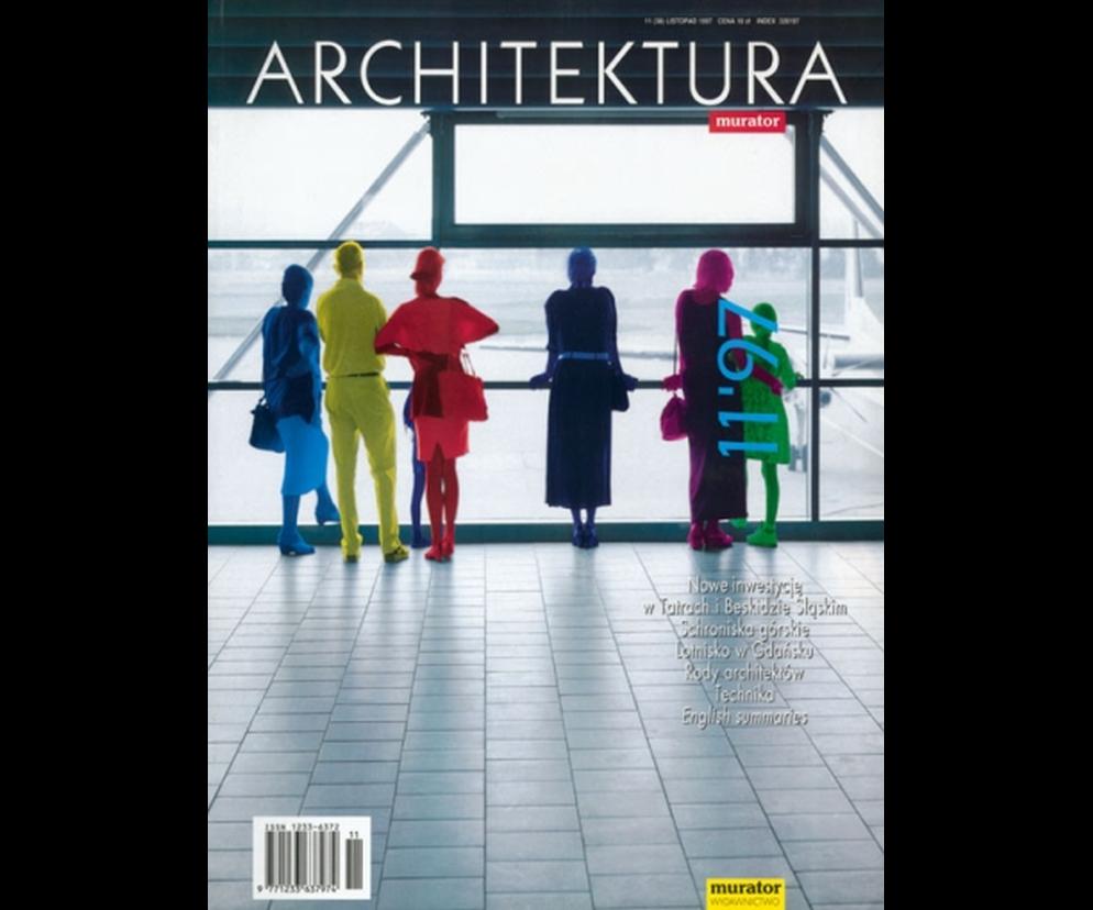 Okładka Miesięcznik Architektura 11/1997