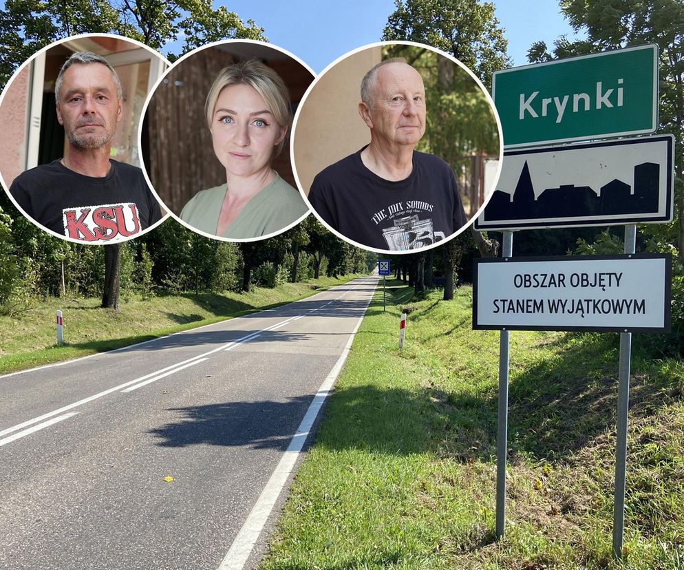 Mieszkańcy Krynek przy granicy z Białorusią z niepokojem patrzą w górę