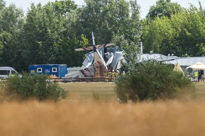 Wypadek samolotu w miejscowości Chrcynno