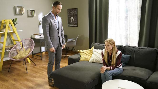 Barwy szczęścia, odc. 2043. Dominika (Karolina Chapko), Sebastian (Kacper Krupski)