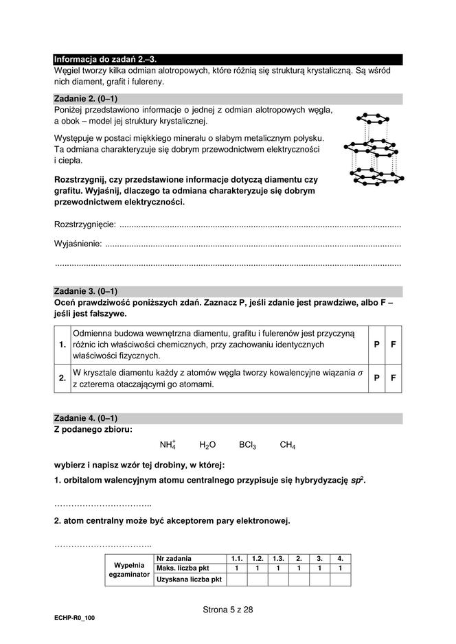 Matura 2023: chemia formuła 2015