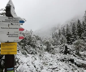 Tatry. Pierwszy stopień zagrożenia lawinowego. Na Kasprowym Wierchu leży już ok. 30 cm śniegu