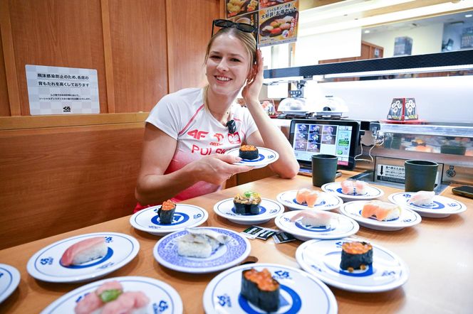Pia Skrzyszowska lubi sushi