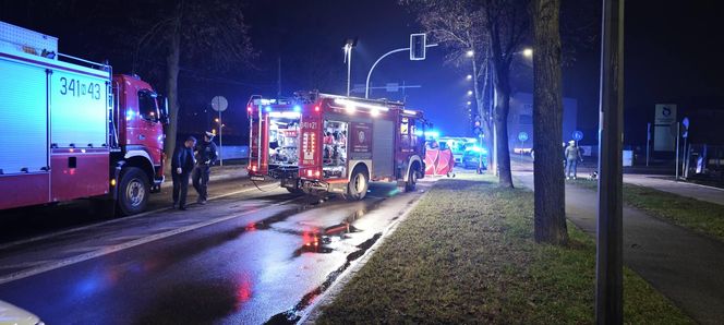 Wypadek na al. Grunwaldzkiej w Elblągu