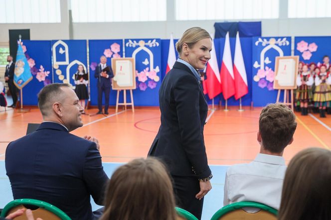 Marta Nawrocka na rozpoczęciu roku szkolnego