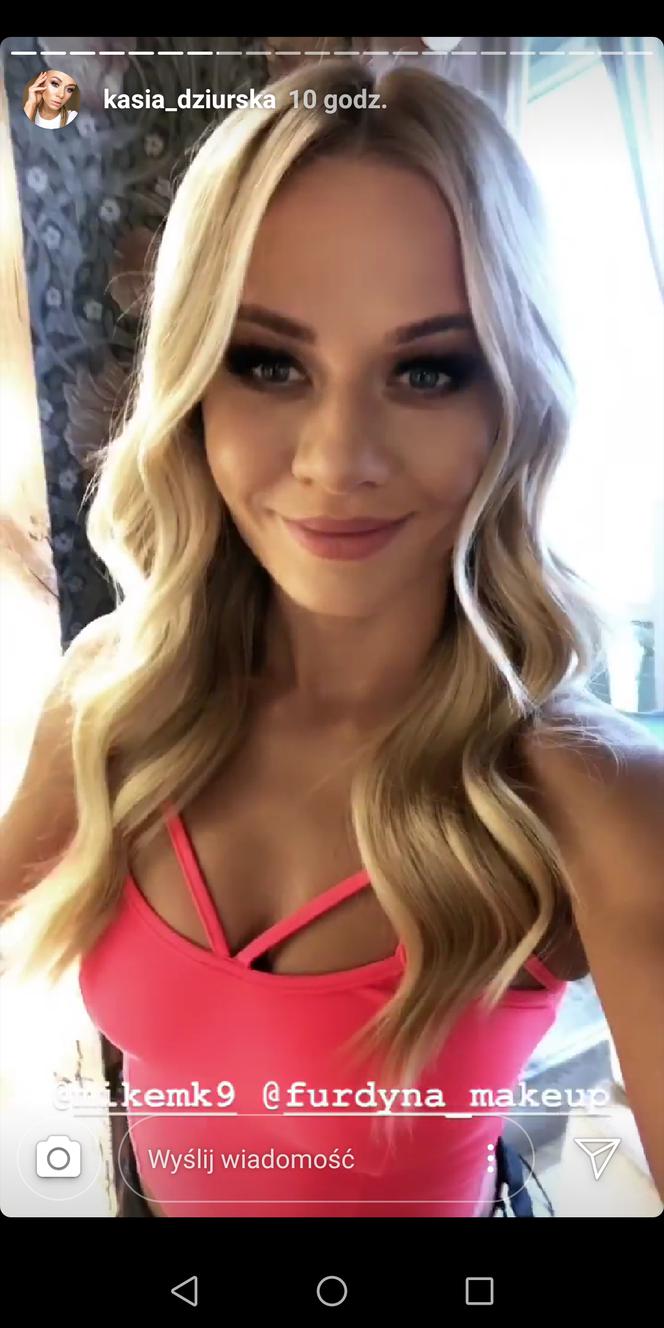 Kasia Dziurska na ślubie Antka Smykiewicza