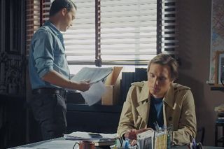 M jak miłość, odcinek 1815: Jakub Karski (Krzysztof Kwiatkowski), Olek (Maurycy Popiel)