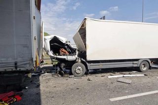 Krzeczów. Wypadek śmiertelny na autostradzie A4. Zablokowany pas w kierunku Krakowa