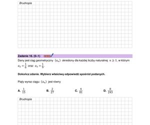 Matura próbna z matematyki. Mamy arkusz zadań CKE 