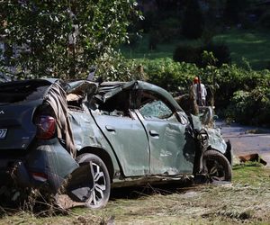 Tu był komisariat policji - mówią mieszkańcy i pokazują wielką dziurę w ziemi