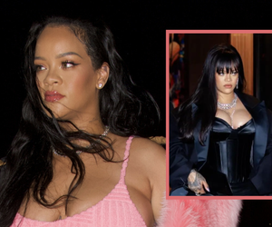 Rihanna wyskoczyła na imprezę. Włożyła niezwykle odważną mini odsłaniając zgrabne nogi