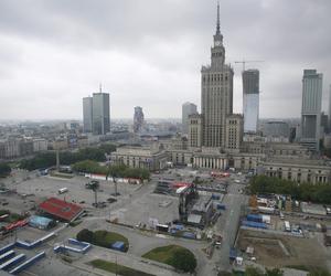 Budowa strefy kibica na Euro 2012 