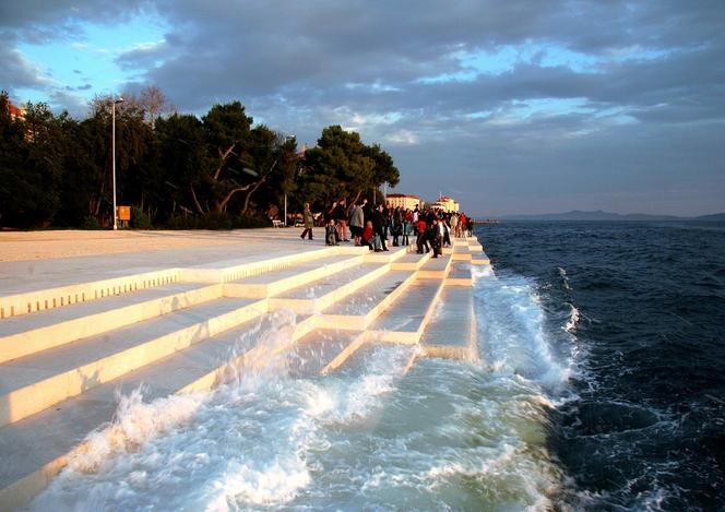 Morskie Organy, przestrzeń publiczna, Chorwacja