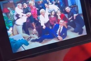 M jak miłość. Barbara (Teresa Lipowska), Marek (Kacper Kuszewski). Piotrek (Marcin Mroczek), Kinga (Katarzyna Cichopek)