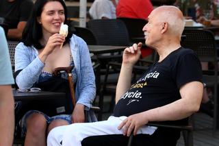 Janusz Korwin-Mikke z żoną