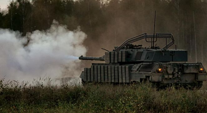 Ukraiński Leopard 1A5 na "polowaniu". Przyczaił się na rosyjską piechotę
