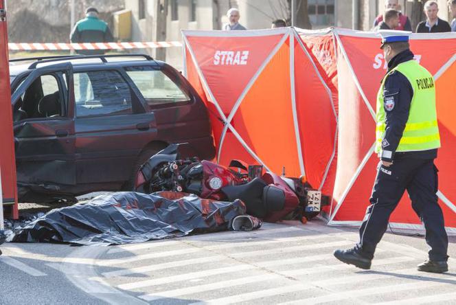Wypadek w Błoniu k. Warszawy. Motocyklista nie żyje