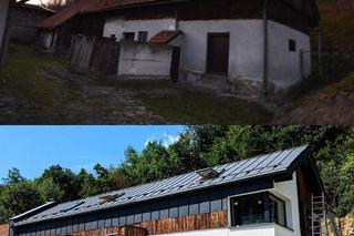 Metamorfoza i remont starej stodoły w górach