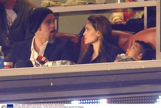 Angelina Jolie i Brad Pitt na Super Bowl