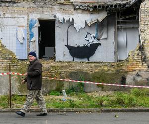Banksy tam był. Powstała seria ulicznych graffiti w Ukrainie