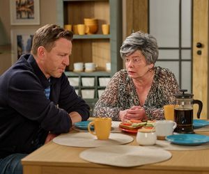 Na Wspólnej odc. 4036. Sabina Szulc (Małgorzata Duda-Kozera), Wojtek (Wojciech Błach)