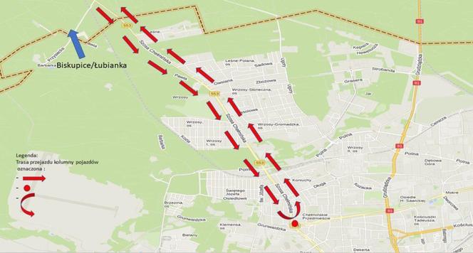 Protest rolników w Toruniu i okolicach. Mapy ze szczegółami