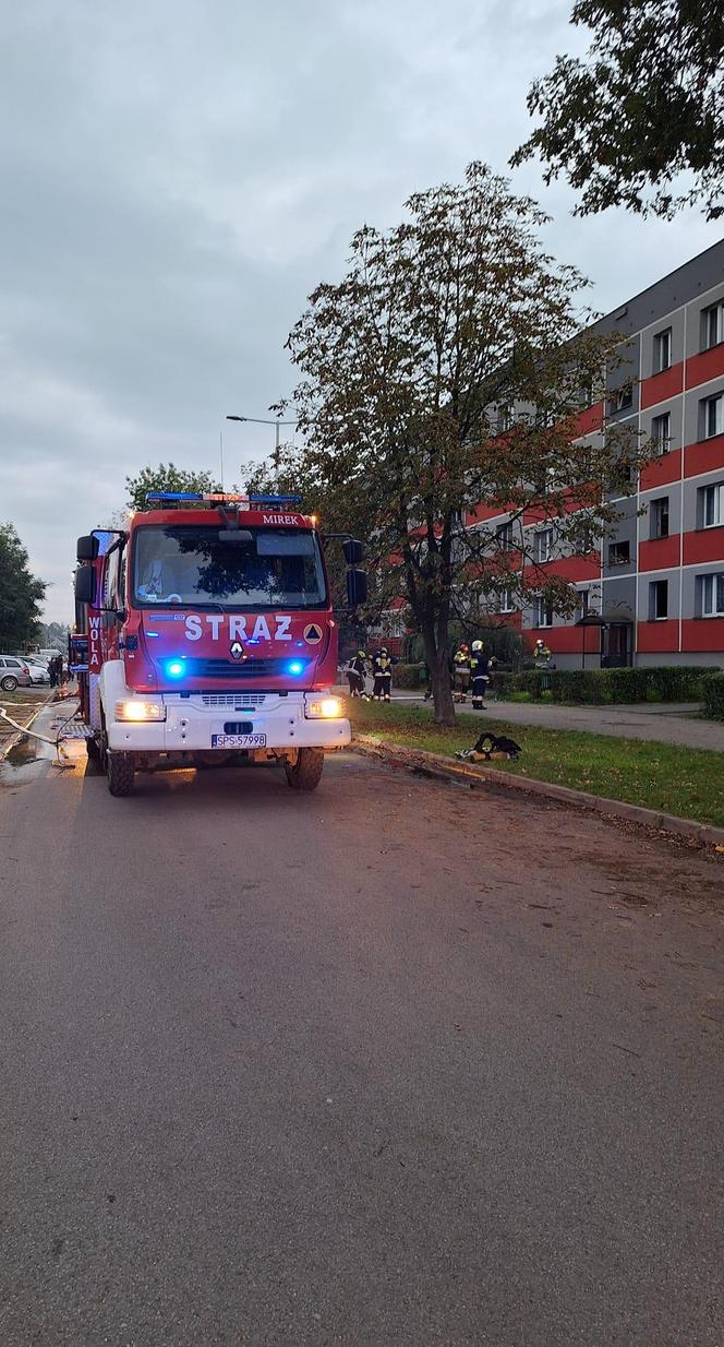 Pożar mieszkania w Woli (pow. pszczyński)