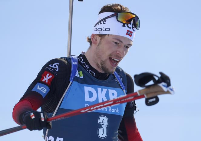 Cztery złote medale Ekckhoff i Laegreida w biathlonowych MŚ. Polacy bez podium