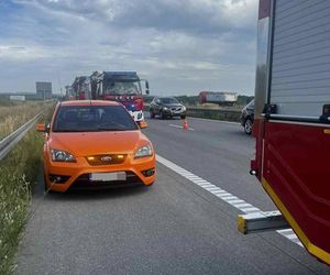 Wypadek na autostradzie A1. Zderzyły się ciężarówki