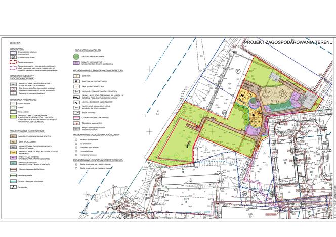 Projekt polany przy ul. Nauczycielskiej // mat. Laboratorium Innowacji Społecznych