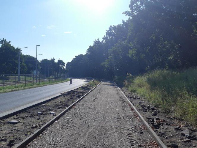 Budowa ścieżki rowerowej w ciągu Szosy Bydgoskiej na finiszu. Tak wyglądają prace w Toruniu
