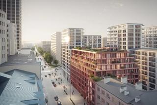 Żelazna 54, Warszawa. Wizualizacja budynku mieszkalnego od Matexi Polska, projekt: SAAW