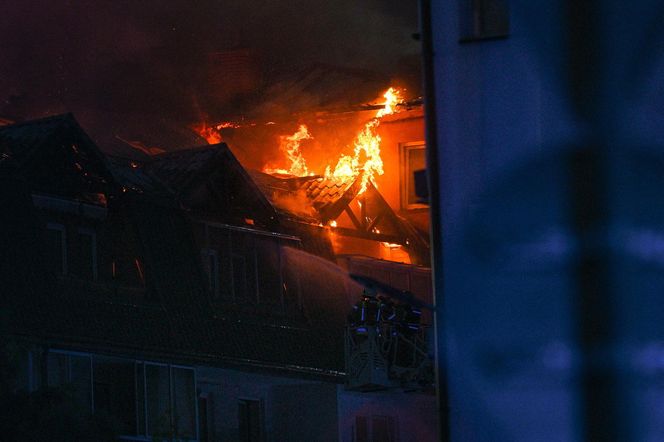 Pożar w Ząbkach.