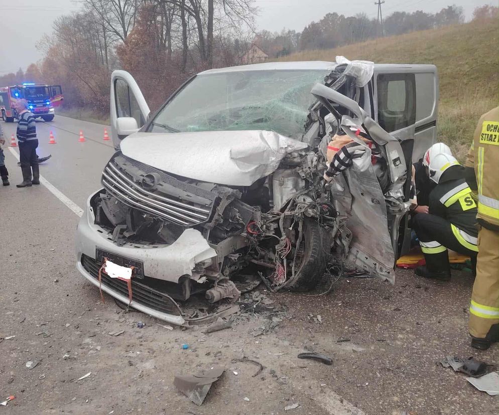 Wypadek w Łomnie