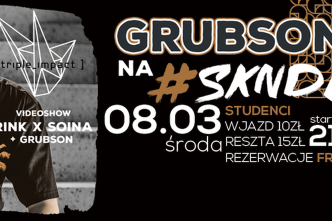 Grubson wystąpi w Bydgoszczy! ESKA Info Bydgoszcz rozdaje wejściówki