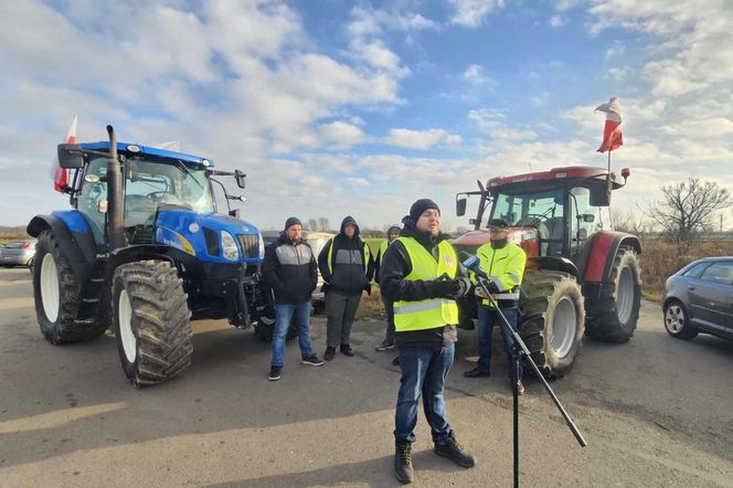 Skromny protest rolników