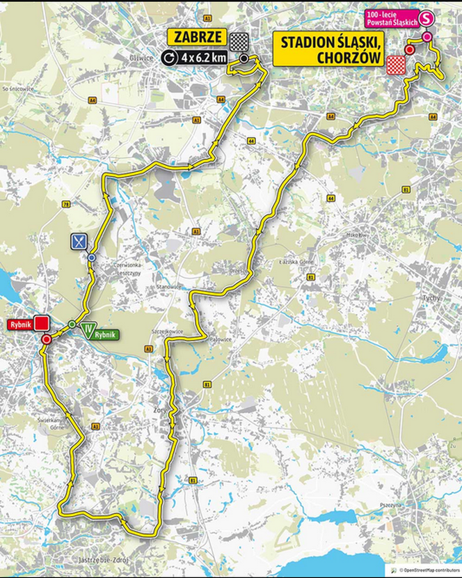 Tour de Pologne 2019: Etap III MAPA