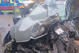 Gmina Łuków: Groźny wypadek w Krynce. Dwie osoby trafiły do szpitala