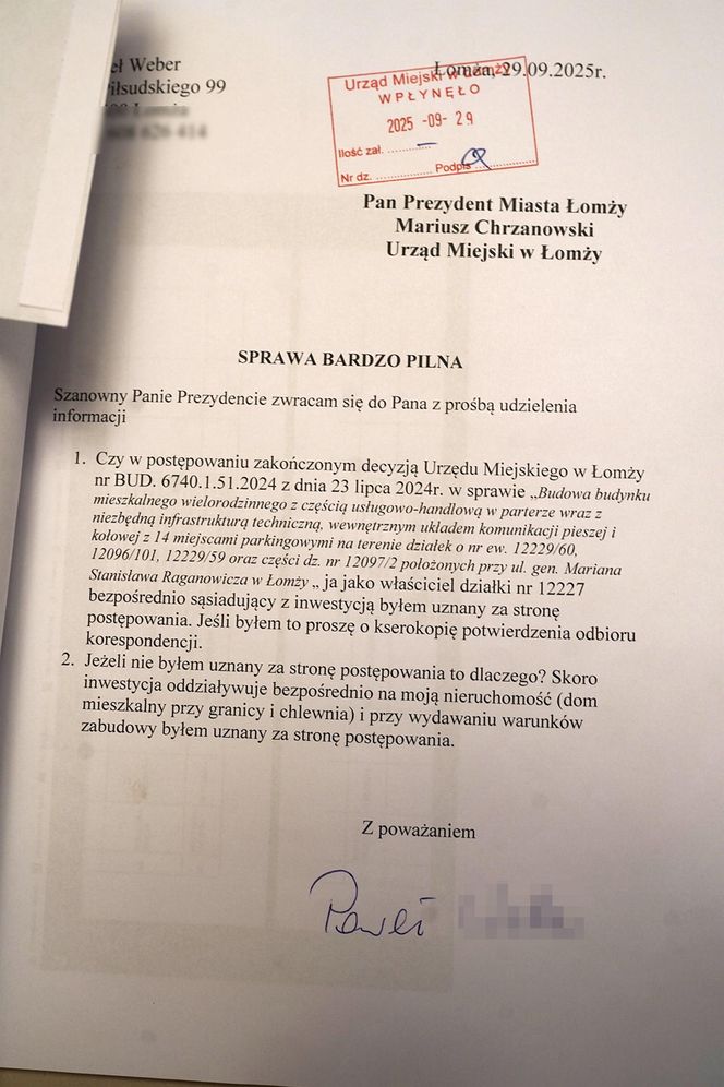 Rolnik z Łomży walczy o dom i gospodarstwo