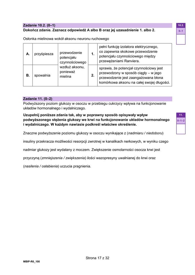 Matura 2025 - biologia