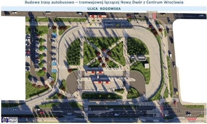 Końcowy przystanek Trasy Autobusowo-Tramwajowej
