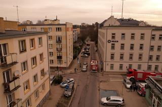 Pożar w komendzie policji w Koszalinie