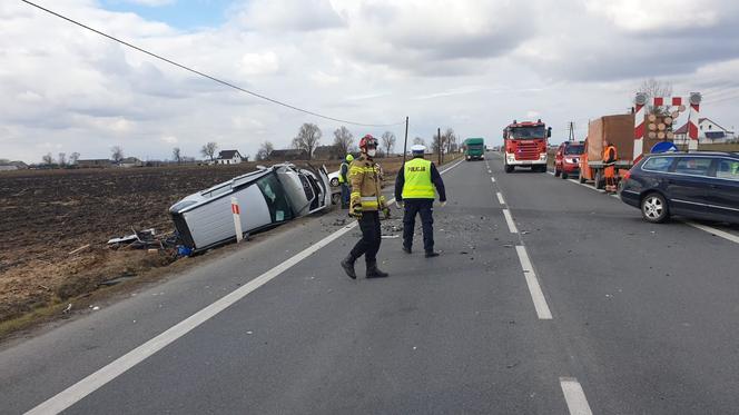 Groźny wypadek na DK 91 w kierunku Chełmży! Są utrudnienia [ZDJĘCIA]