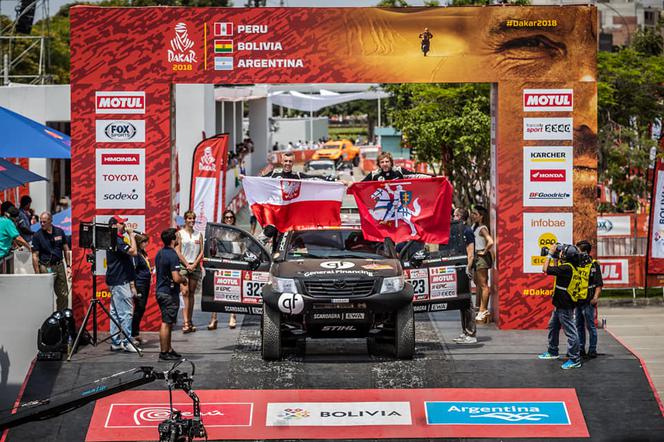 Sebastian Rozwadowski i Benediktas Vanagas (Rajd Dakar 2018)
