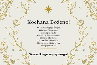 Życzenia imieninowe dla Bożeny. Piękne i stylowe kartki do wysłania 13 marca