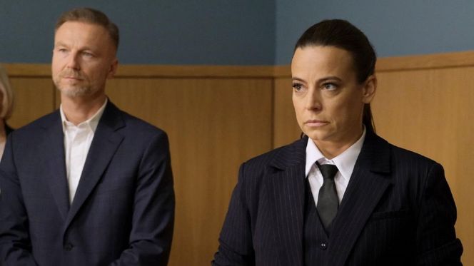 M jak miłość odc. 1872 po wakacjach. Magda (Anna Mucha), Andrzej Budzyński (Krystian Wieczorek)