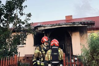Pożar domu w Wilkołazie Górnym